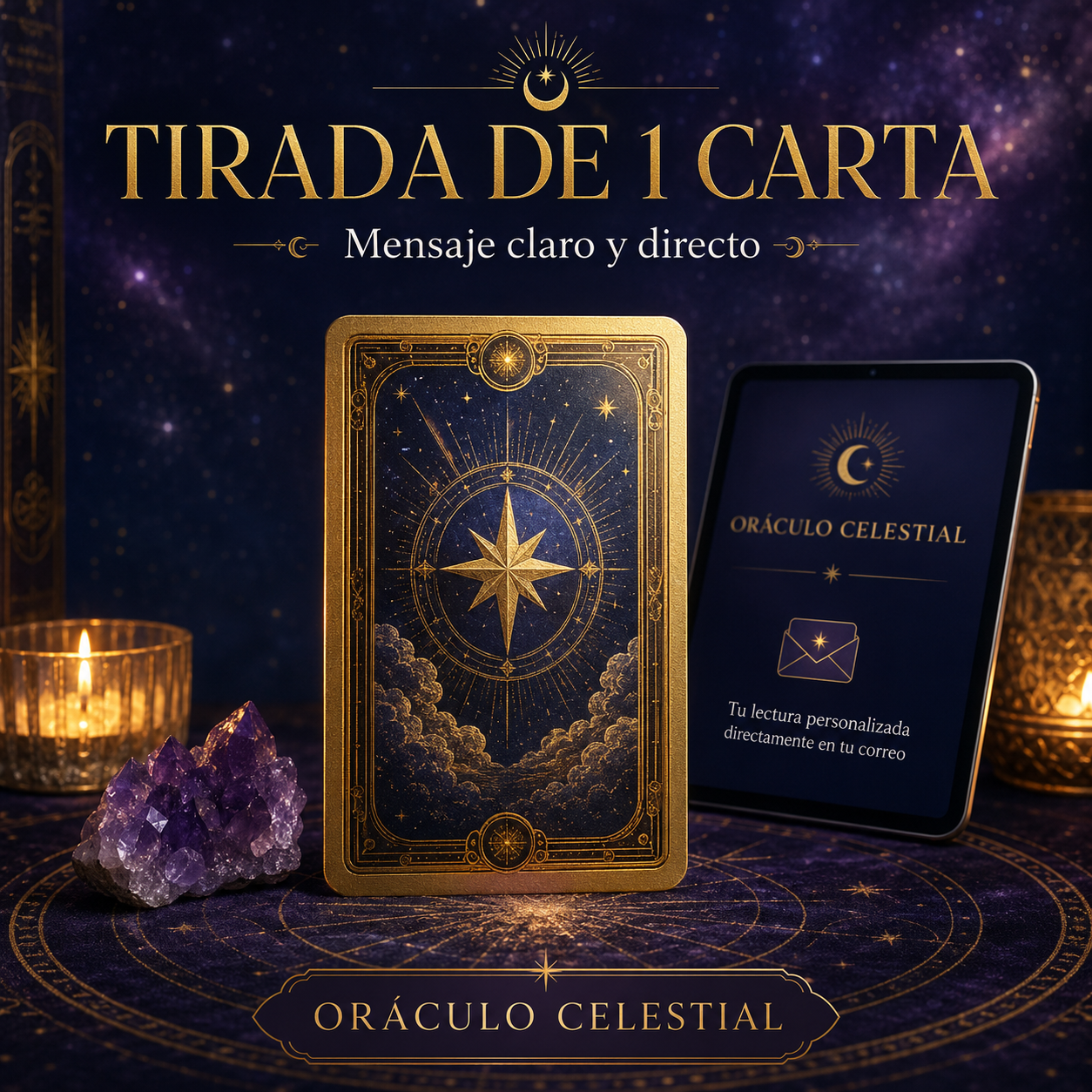 Mockup de la Tirada de 1 Carta