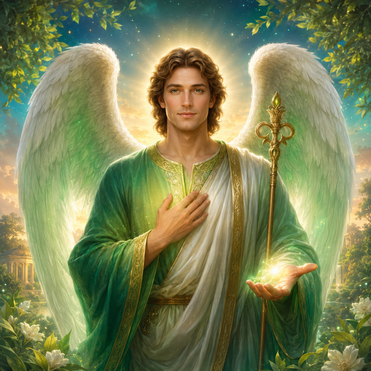 Radio celestial con presencia angelical
