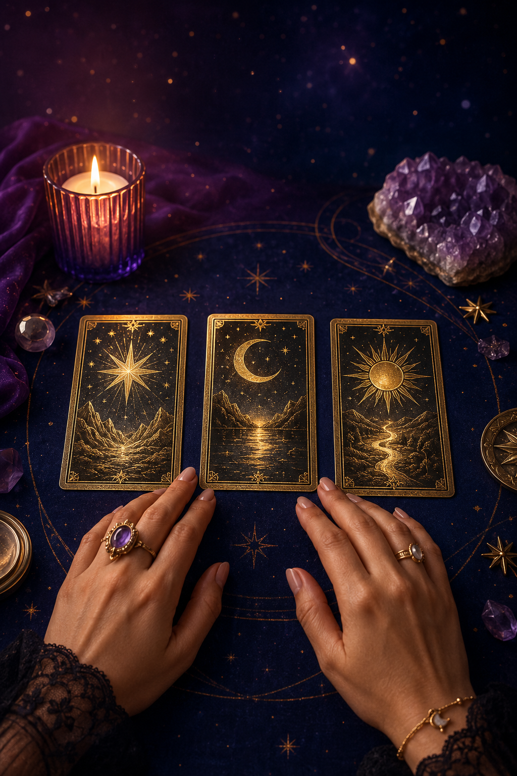 Tirada de cartas preparada para una lectura personalizada en video